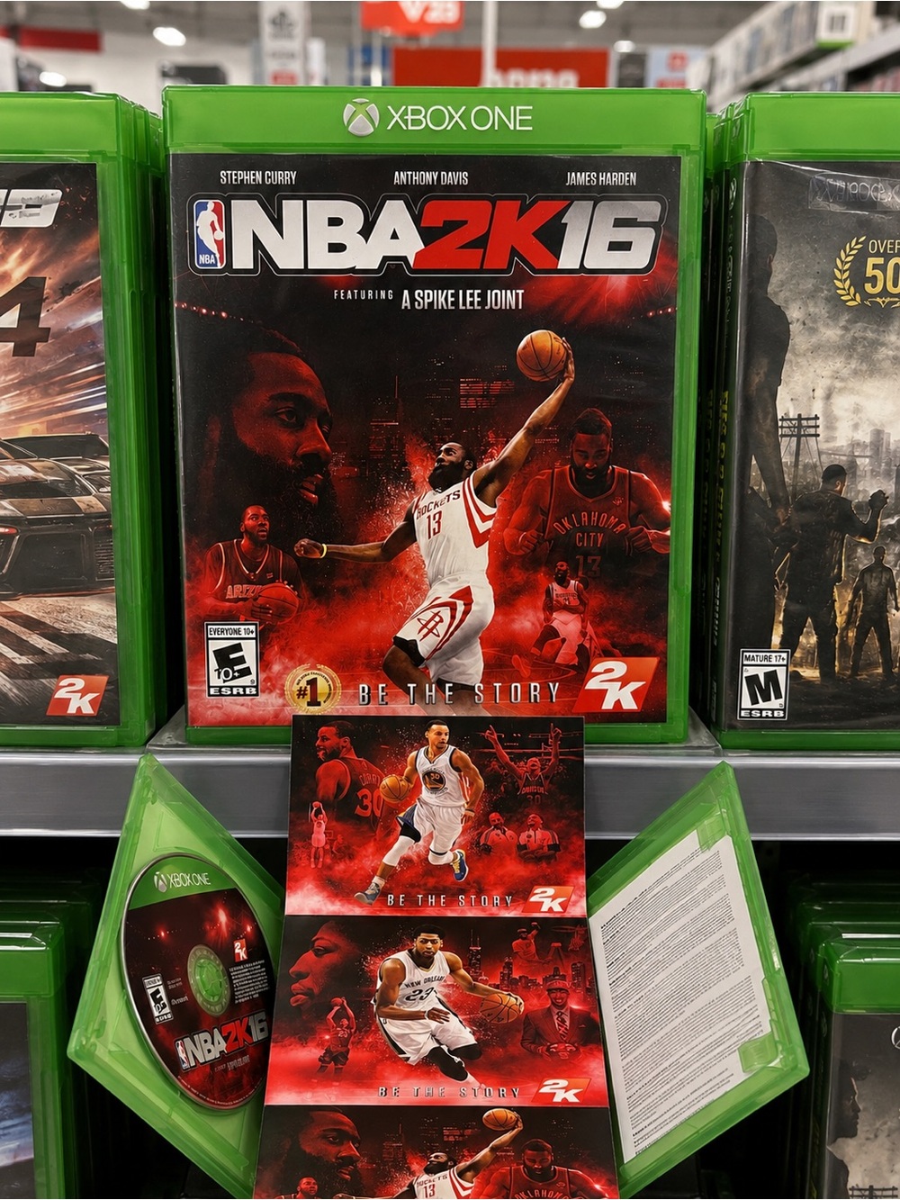 NBA 2K16 Xbox One Complete CIB w/ Foldout Poster Insert Tested